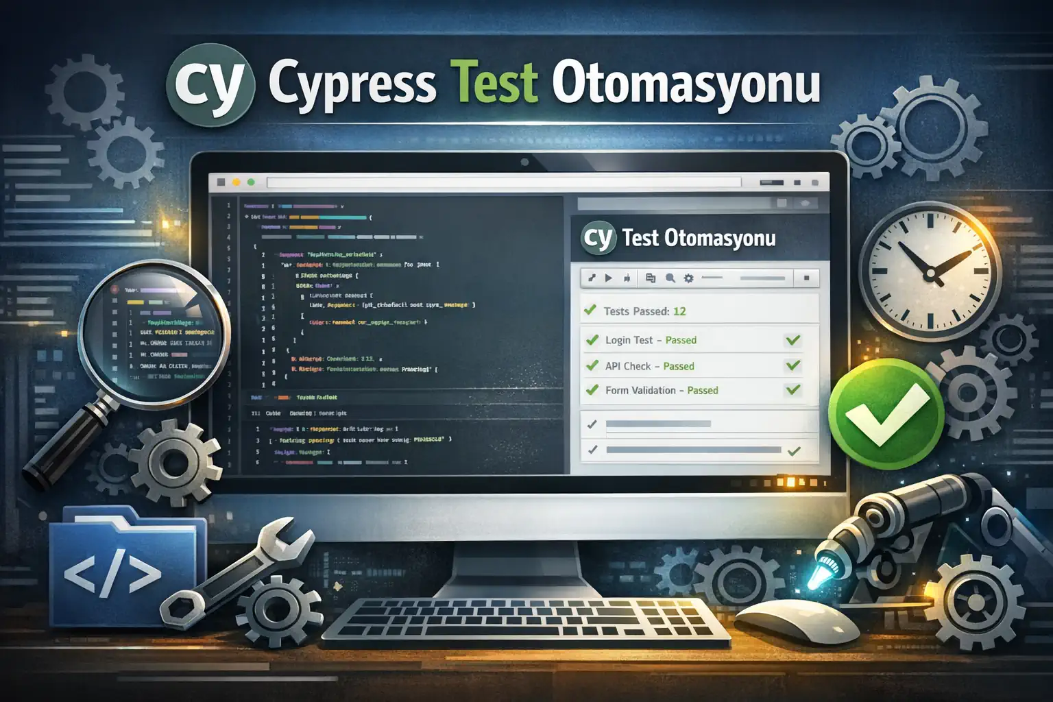 Cypress: Modern Web Uygulamaları için Güçlü Test Otomasyonu