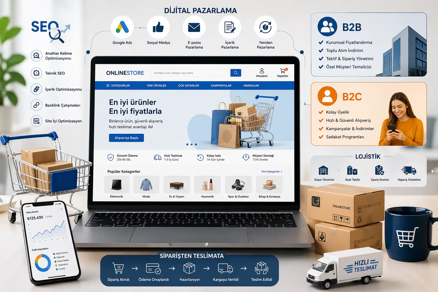 E‑Ticaret Nedir? Nasıl Tönetilir Noves Digital Kapsamlı Rehber