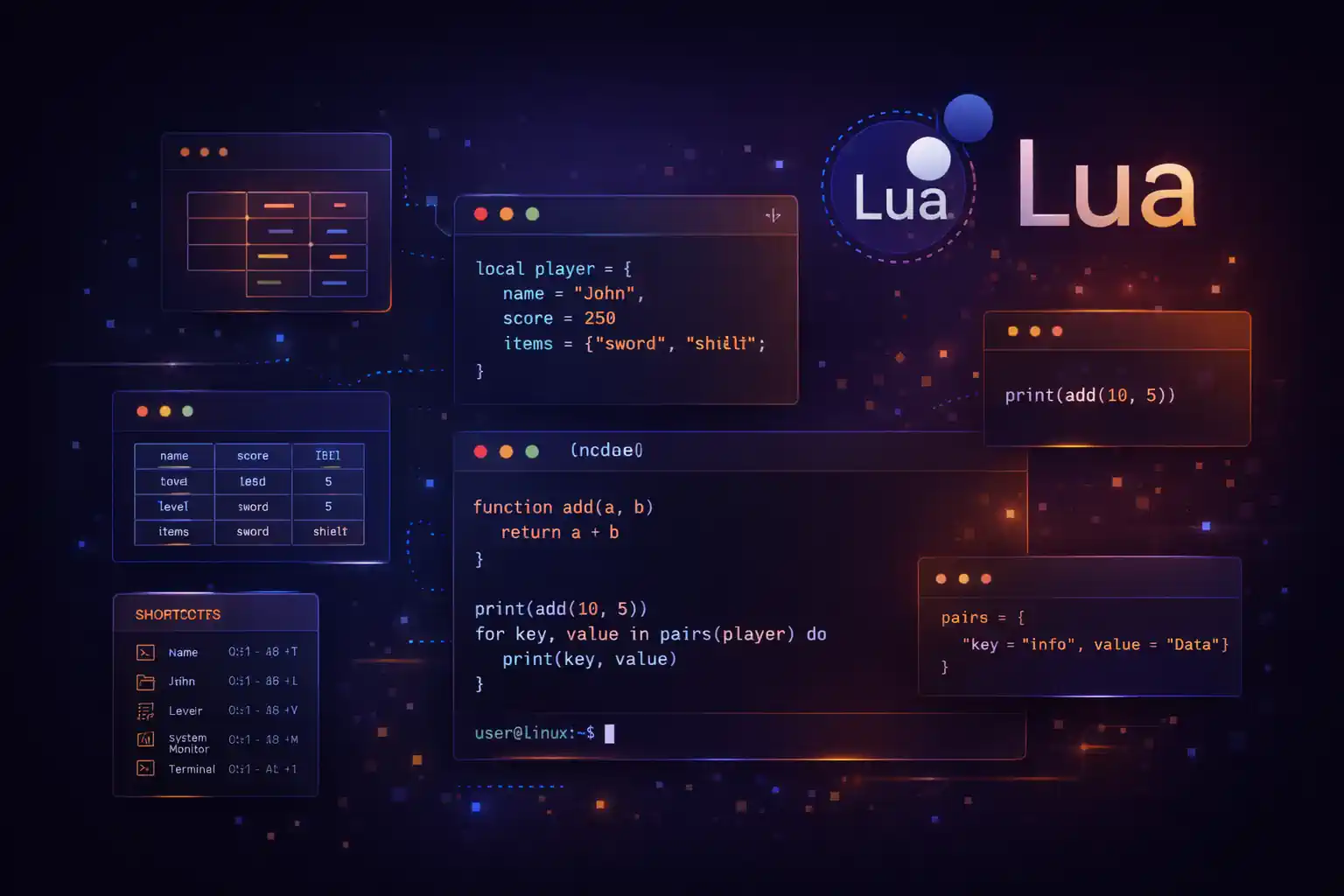 Lua Programlama Dili Rehberi: Temel Özellikler ve Kullanım örnekleri!