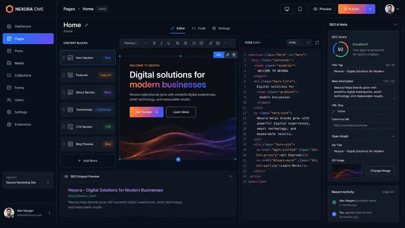 Yönetim Paneli Önemi: Kurumsal Web Sitesi | Noves Digital
